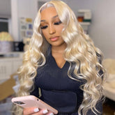 Ombre Lace Front Wig Wavy Human Hair Wigs 180% Density | SULMY.